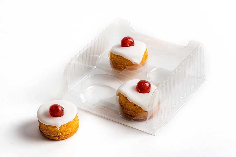 Bakewell bun interior packaging