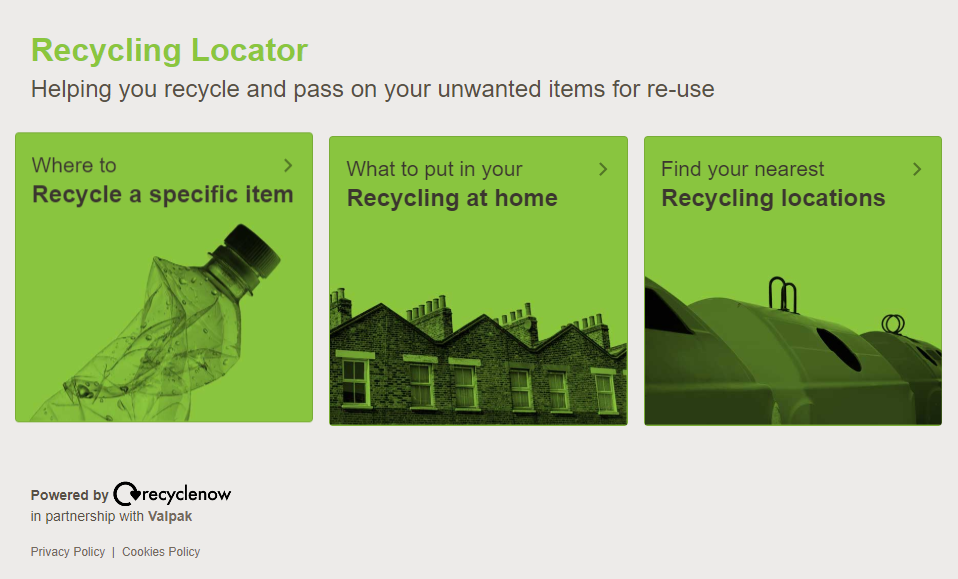 Recycle Now Recycle Locator